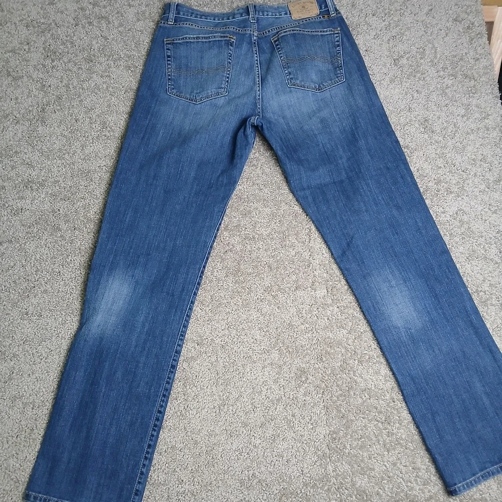 Lucky Brand 425 Classic Straight Mens Jeans Blue Medium Wash 33x34